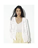 Phildar dames jasje met prachtig telpatroon breien van Phil Love Cotton (197,m10)