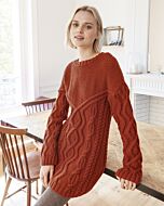 Phildar dames jurk met kabels breien van Partner 6 