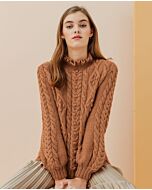 Phildar dames kabel trui breien van Phil Caresse