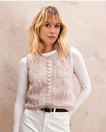 Phildar dames spencer met kabel haken van Phil Super Baby (265,m20)