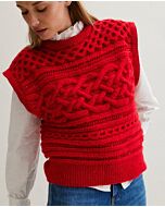 Phildar dames spencer met kabels breien van Phil Looping (262,M6)