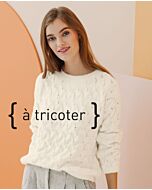 Phildar dames trui breien met telpatroon van Phil Romance