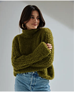 Phildar dames trui met hoge kraag breien van Phil Love Wool (244, m18)