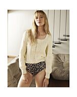 Phildar dames trui met ronde hals breien van Merinos 3,5 (201, m4)