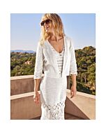 Phildar dames vest haken van Perle 5 (213, model 2)