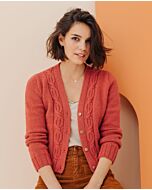 Phildar dames vest met kabels breien van Phil Ecolaine