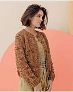 Phildar dames vest met telpatroon breien van Merinos 6