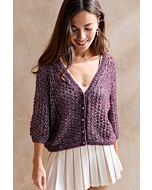 Phildar dames vest met v-hals breien van Phil Irise Alpaga (270,m7)