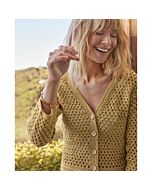 Phildar dames vest met v-hals haken van Perle 5 (213, m9)