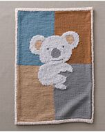 Phildar deken met koala breien van Phil Douce en Merinos 6 (189, m.43)