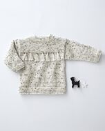 Phildar easy meisjes trui met kwastjes breien van Phil Randonnees