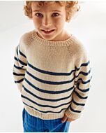 Phildar een makkelijk gestreepte kindertrui breien van Phil Cabotine 3 (256,m2)