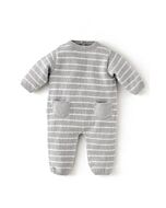 Phildar gestreept baby kruippakje breien van Super Baby (215, m9)