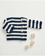 Phildar gestreept baby truitje breien van Phil Irlandais (254,m2)