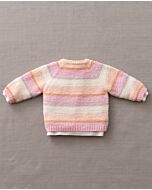 Phildar gestreept baby truitje breien van Phil merinos 3.5