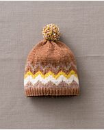 Phildar gestreepte baby muts breien van Merinos 3,5 (m13, 189)