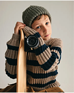 Phildar gestreepte kindertrui breien van Partner 3,5 (246, m15)