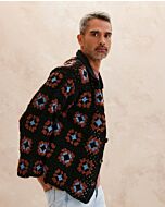 Phildar heren granny square vest haken van Phil Chouchou en Partner 3,5 (264,m16)