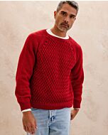 Phildar heren kabeltrui breien van Phil Partner 3,5 (264,M1A)