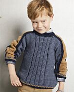 Phildar jongens kabeltrui breien van Phil Irlandais