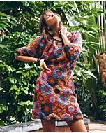 Phildar jurk haken van granny squares van Phil Perle 5 (257,m11)