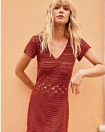 Phildar jurk haken van Phil Perle 5 met mouwen (213, m20b)