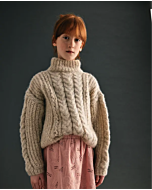 Phildar kinder kabeltrui breien van Phil Bijou (246, m6)