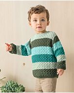 Phildar kinder trui breien met strepen van Phil Rustique (m13,184)