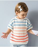Phildar kinder trui met strepen breien van Coton 3 (m20,184)