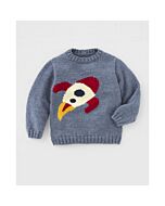 Phildar kindertrui breien met een raket (216, m1)