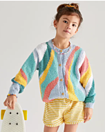 Phildar kindervest breien van Phil Baby Doll (225, m24)