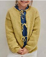 Phildar kindervest met strikjes breien van Phil Baby Alpaga (263, M3)