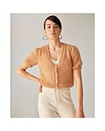 Phildar kort dames vest breien van Pur Angora (204, m2)