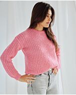 Phildar makkelijke dames trui breien van Phil Mohair Cotton (255,m21)