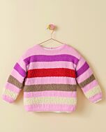 Phildar meiden streepjes trui breien van Merinos 3,5