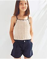 Phildar meiden topje breien en haken van Coton 3 (256,m17)