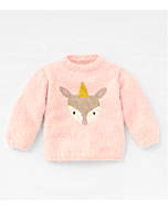 Phildar meiden trui breien van Phil Beugency, Partner 3,5 en Brillant (216, m22)