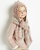 Phildar meisjes sjaal- kap breien van Phil Color xl