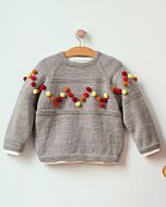 Phildar meisjes trui met bolletjes breien van partner 3.5 