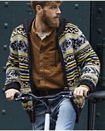 Phildar Noors heren vest breien van Phil Looping met capuchon