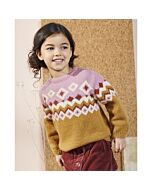 Phildar Noorse meiden trui breien van Partner 3.5 (191, m24)