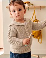 Phildar peuter kabeltrui breien van Phil Caresse Tweed (217, m16)