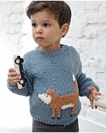 Phildar peuter truitje met vos breien van Phil Douce en Phil Wavy (193, m12)