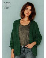 Phildar dames vest breien in gerstekorrel van Phil Looping