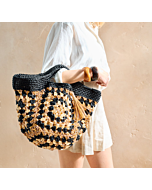 Phildar tas haken van Phil Similicuir en Raphia Ruban 275,m7