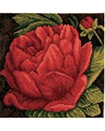 Borduurpakket Lanarte Pioenroos borduren op aida