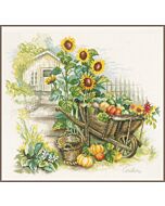 Lanarte borduurpakket  kruiwagen met zonnebloemen pn-0007988
