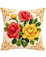 Vervaco borduurpakket borduurkussen bloemen pn-0008575 borduren