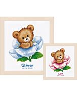 Vervaco borduurpakket Geboortetegel Schattige beertjes borduren PN-0011825