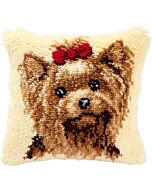 Knoopkussen yorkshire terrier van Vervaco om te knopen  